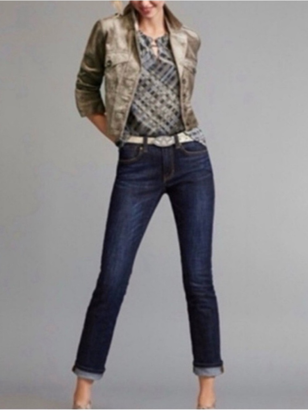 CAbi 3386 High Straight Dark Navy Jeans